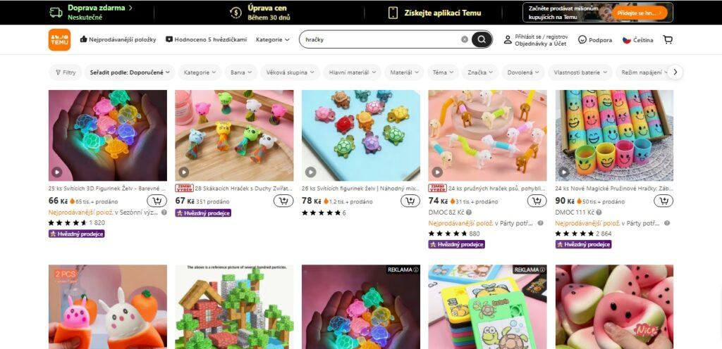 Na Temu lze objevit bezpočet zboží pro děti, ovšem pozor: jeho složení není často známé a ověřitelné.